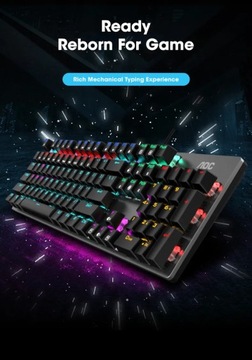 GK410 104 клавиши металлическая панель механическая клавиатура RGB подсветка