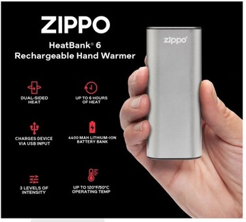 USB-грелка для рук ZIPPO HB 6S СЕРЕБРЯНЫЙ