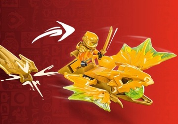 LEGO NINJAGO блокирует атаку появляющегося дракона Арины