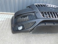 Бампер передній решітка радіатора протитуманні фари світлодіоди audi q7 4l рестайлінг  s line 2010r. чорний в Україні, фото thumb