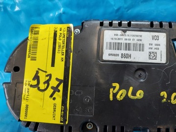 фото thumb №9, Спідометр  манометр polo 6r 2011 r 1.2 b 6r0920860h