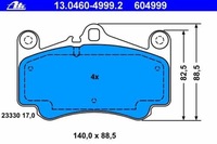 фото thumb №1, Тормозные колодки тормозной. porsche 911 997 04-