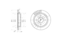 фото thumb №1, Delphi тормозные диски тормозные 2szt ford cougar mondeo i