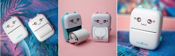 МИНИ-ТЕРМОПРИНТЕР DRUKUŚ CAT ДЛЯ ФОТО НАКЛЕЙКИ, ПОРТАТИВНЫЙ + РОЛИКИ