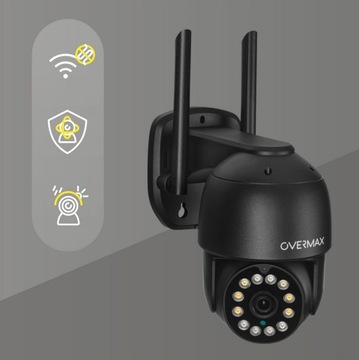 3x KAMERA ZEWNĘTRZNA OBROTOWA 25s LAN 12 DIOD LED IP66 WIFI FULL HD 4x ZOOM