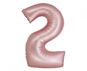 Balon foliowy Smart Cyfra 9 j. różowa matowa 76 cm