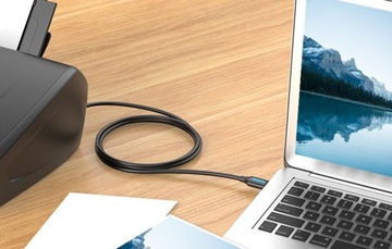 Короткий кабель принтера USB A-B Vention длиной 0,5 м