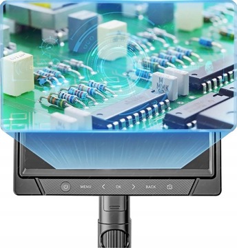 ЦИФРОВОЙ МИКРОСКОП INSKAM 318-C + HD-КАМЕРА 12 МП + ЖК-МОНИТОР 10,1 ДЮЙМА + 30 светодиодов