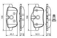 фото thumb №1, Bosch гальмівні колодки гальмівні bmw z4 sdrive 20 i e89