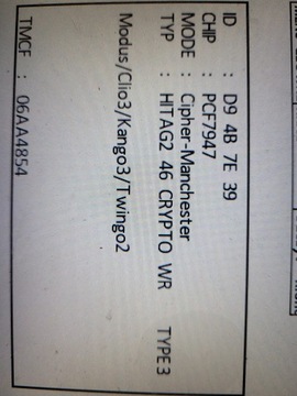 фото thumb №5, Ключ renault clio3kango3 twingo2 pcf7947 чистый