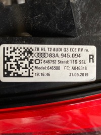 фото thumb №2, Лампа зад правая audi q3 повреждённая