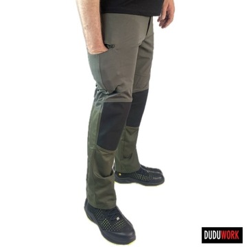 Spodnie Robocze DuduWork Oliwkowe 4STRETCH 54