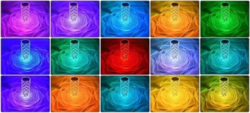 СВЕТОДИОДНАЯ СЕНСОРНАЯ ЛАМПА CRYSTAL DIAMOND RGB + ПУЛЬТ USB