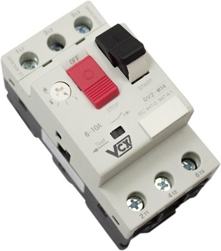 ПЕРЕКЛЮЧАТЕЛЬ МОТОРА ДЛЯ РЕЙКИ VCX GV2 0,63-1,0 А