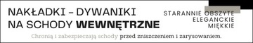 NAKŁADKI NA SCHODY DYWANIKI MIĘKKIE STOPKI TREPY