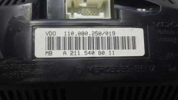 фото thumb №7, Mercedes e55 w211 speedometer a2115408011 instrument кластер amg mph m113.