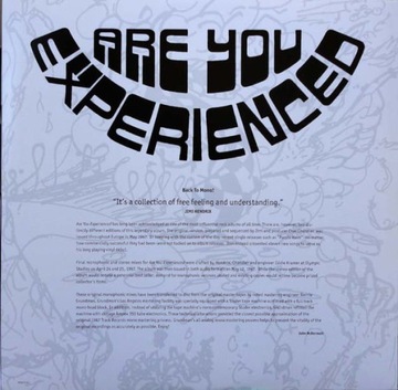 JIMI HENDRIX&THE EXPERIENCE Are You Experienced LP