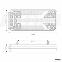 фото thumb №14, Фара задня комбінована led rcl-01-r динамічна права na балки ece e9 r10