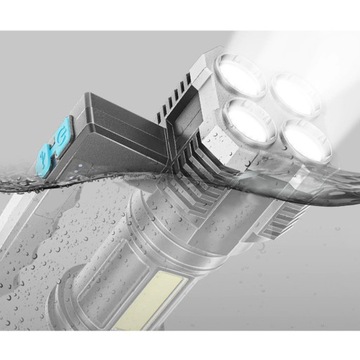 LATARKA SZPERACZ AKUMULATOROWA T6 LED COB USB