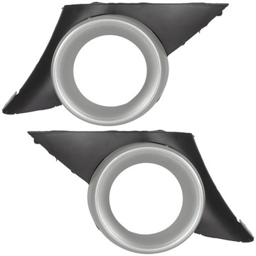 фото thumb №3, X2 решётка рамка заглушка решётка галоген хром l+p peugeot 207 sport rc sw