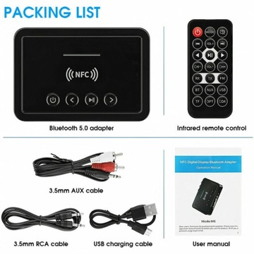 M6 Bluetooth-адаптер Bluetooth 5.0 NFC FM USB-передатчик Приемник