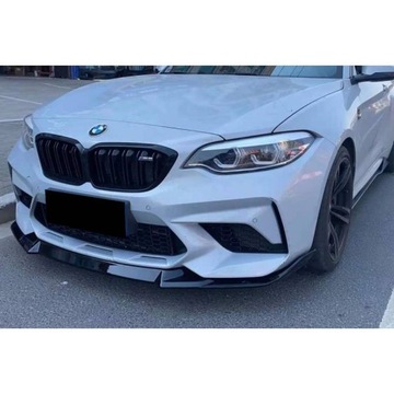 ПЕРЕДНИЙ СПЛИТЕР BMW M2 F87 ЧЕРНЫЙ ГЛЯНЦЕВЫЙ