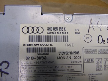 фото thumb №8, Audi a4 b6 b7 радио audi навигация plus rns-e gps код bdb