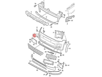 фото thumb №4, Заглушка ушка фаркоп перед do vw golf vii mk7 рестайлинг