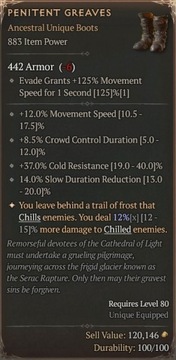 Diablo 4 IV Древние уникальные предметы, легендарные предметы Мощность 925, сезон 4