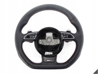 фото thumb №1, Audi rs7 4g8 c7 15-18 рестайлинг руль wielofunkcyja красная nić individual