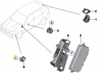 Купить Kpl x2 камера бампера правая + левая боковая bmw 5 f10 f11 f06 f12 f01 f02, фото thumb