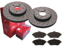 фото thumb №1, Гальмівні диски гальмівні колодки trw перед mercedes cla c117 gla x156