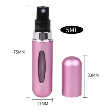 PERFUME ATOMIZER Флакон-дозатор для парфюмерной бирки 5 мл розовый матовый