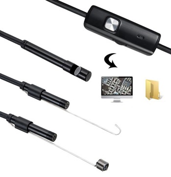 KAMERA INSPEKCYJNA ENDOSKOP 5M LED USB 3w1 DO TELEFONU ANDROID HD AK252A