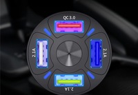 фото thumb №8, Стекло зарядное устройство автомобильная 4x usb 3a qc3.0