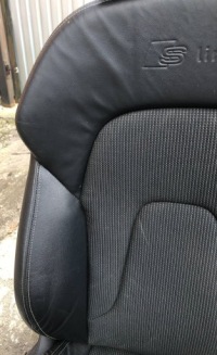 Сидіння ковші напівшкіра+ матеріал speed audi a4 b8 kombi/sedan s line 08-15 в Україні, фото thumb