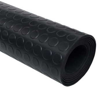 vidaXL Gumowa mata podłogowa antypoślizgowa w kropki, 5 x 1 m
