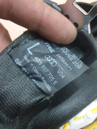 фото thumb №5, Ремни безопасности перед audi a6 c7 4g8857705e 4g8857706j