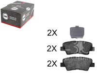 фото thumb №1, Гальмівні колодки гальмівні kia soul 09- задня a.b.s.