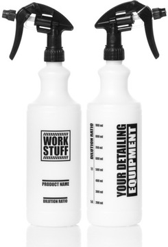 WORK STUFF WORK BOTTLE 1L Biała Robocza Butelka Z Miarką Trigger Canyon