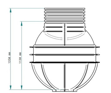 Обсадная колонна глубокой скважины SW-1000/1350 М