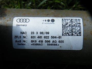фото thumb №7, Audi a5 8t a4 b8 колонка рулевая шток eu