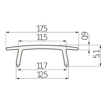 Абажур GTV опал для профилей LED GLAX 2м PA-OSMLGLAX-00
