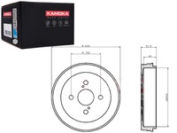 фото thumb №1, Барабани гальмівні 2szt. toyota yaris 99'-05' kamoka