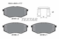 фото thumb №4, Textar 2518701 набір гальмівних колодок гальмівних, гальма дискові