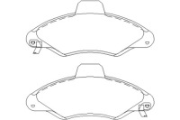 Купити Гальмівні колодки ham. перед ford escort vi, фото thumb