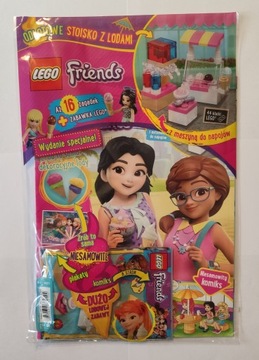 Журнал LEGO Friends Minifigure Magazine - 01/2021 - Подставка для мороженого