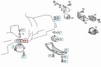 фото thumb №7, Mercedes-benz sl r129 плита кріпильна передній двигун a1292410134 oem