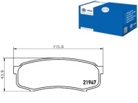 Купить Hella pagid тормозные колодки тормозные hella pagid 4605a389, фото thumb