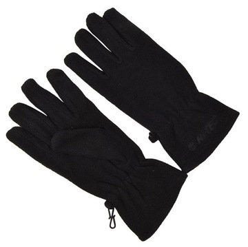 МУЖСКИЕ ЗИМНИЕ ФЛИСОВЫЕ ПЕРЧАТКИ HI-TEC SALMO POLAR ПЕРЧАТКИ ЧЕРНЫЕ L/XL